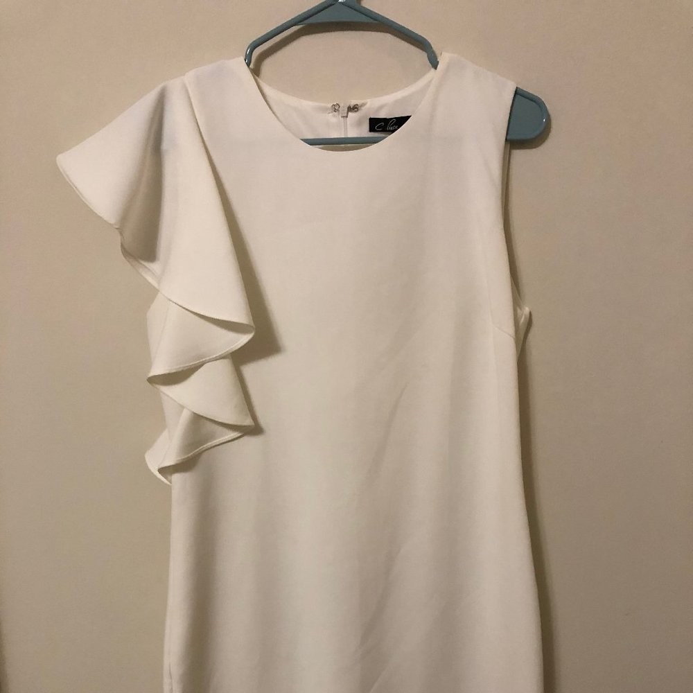 White sleeveless party dress!